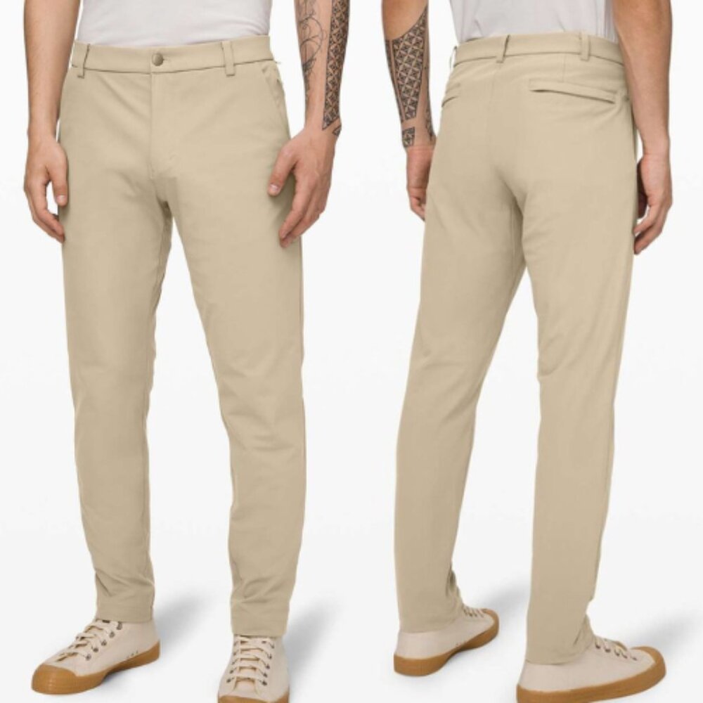 Lululemon Athletica Men's Commission Pant Classic *Warpstreme 32" in Tofino Sand